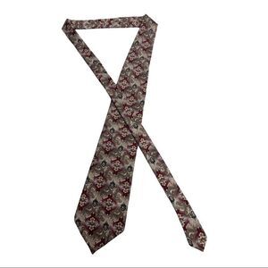 STAFFORD Tie, 100% Imported Silk, Gray, Green, Burgundy, Blue